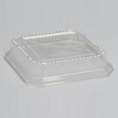 Genpak - Lid, Clear Plastic High Dome, Fits 9&quot; Square Plate