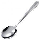 Winco - Serving Spoon, Round Edge Stainless Steel, 12 count