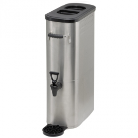 Winco - Slim Iced Tea Dispenser, 3 Gallon Stainless Steel