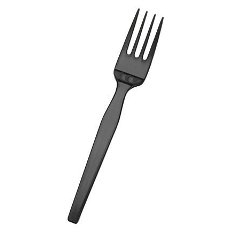 Smartstock - Fork Refill, Black Plastic