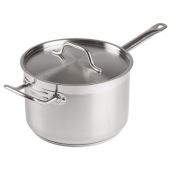 Winco - Sauce Pan with Cover, 10 Quart Stainless Steel, each