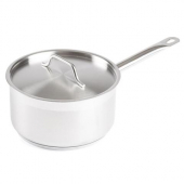 Winco - Sauce Pan with Cover, 3.5 Quart Stainless Steel
