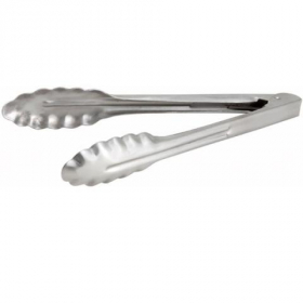 Winco - Tongs, 12&quot; Stainless Steel Utility Tong, Heavyweight