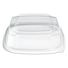 Fresh &#039;n Clear Catering Tray 3&quot; High Dome Lid, 11&quot; Clear PET Plastic