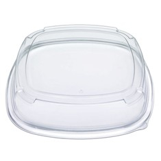 Fresh &#039;n Clear Catering Tray 4&quot; High Dome Lid, 16&quot; Clear PET Plastic