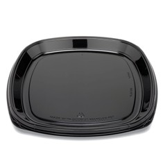 Fresh &#039;n Clear Catering Tray, 16&quot; Black PET Plastic