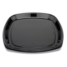 Fresh &#039;n Clear Catering Tray, 18&quot; Black PET Plastic