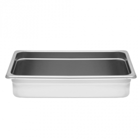 Steam Table Pan, Full Size 24 Gauge Stainless Steel, 4&quot; Deep Anti Jam
