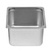 Steam Table Pan, 1/2 Size 24 Gauge Stainless Steel, 6&quot; Deep Anti Jam