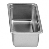 Steam Table Pan, 1/3 Size 24 Gauge Stainless Steel, 4&quot; Deep Anti Jam