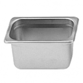 Steam Table Pan, 1/9 Size 24 Gauge Stainless Steel, 4&quot; Deep Anti Jam