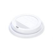 Solo - Lid, White Poly Dome Hot Drink Lid with Sip Hole, Fits 12-24 oz, 1000 count (TLP316-0007)