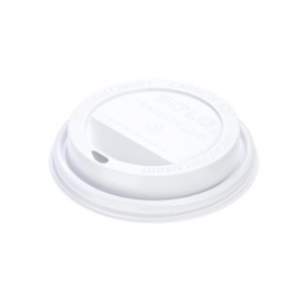 Solo - Traveler Dome Lid, White Poly Hot Drink Lid with Sip Hole, Fits 10-24 oz, 1000 count