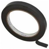Strapping Tape, 2.7 mil Black, .5&quot;x60 yards, 144 rolls
