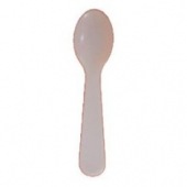 Taster Spoon, 3&quot; White Plastic