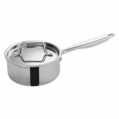 Winco - Tri-Gen Sauce Pan with Cover, 1.5 Quart Tri-Ply Stainless Steel