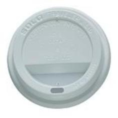 Solo - Lid, White Poly Dome Hot Drink Lid with Sip Hole, Fits 12-24 oz, 1000 count (TL31R2-0007)