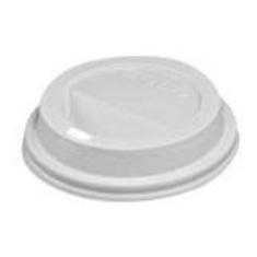 Solo - Lid, White Poly Dome Hot Drink Lid with Sip Hole, Fits 12-24 oz
