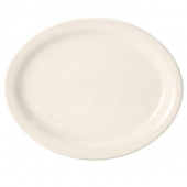 Tuxton - Nevada Platter, 9.5x7.5 American White/Eggshell, 12 count