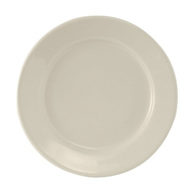 Tuxton - Reno Plate with Wide Rim, 9&quot; Round Eggshell China, 24 count