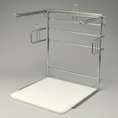 Counter Rack for T-Shirt Bags, 14.25x13.75 Chrome-Plated Metal Frame, each