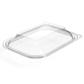 TTM - Food Container Lid, 8.25x6x1.4 Clear PET Plastic, 400 count