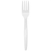 Karat - Fork, Heavy Weight White PP Plastic