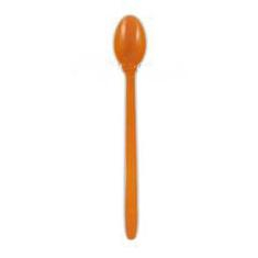 Karat - Soda Spoon, Heavy Weight 8&quot; Orange PP Plastic