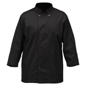 Winco - Chef Jacket, Tapered Black, Medium