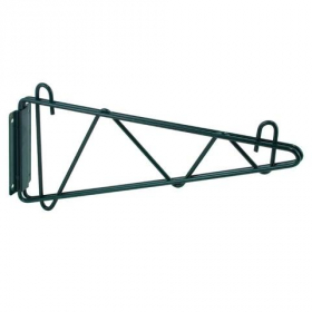 Winco - Wire Shelving Wall Mount Brackets, 14&quot; Green Epoxy Coated, each
