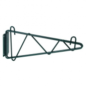 Winco - Wire Shelving Wall Mount Brackets, 24&quot; Green Epoxy Coated