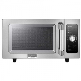 Midea - Microwave Oven, Commerical Light Duty, 1000W 25 Liter Capacity with Dial Controls, Stainless