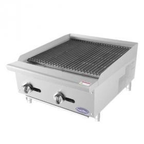 Atosa - CookRite Radiant Broiler, 24&quot; Heavy Duty Countertop Natural Gas, Stainless Steel, 35000 BTU,
