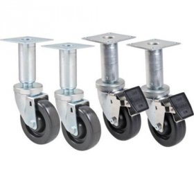 Pitco - Casters, 9&quot; Adjustable with 2 Locking and 2 Non-Locking