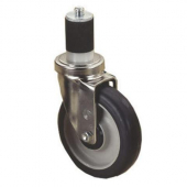 Caster with Swivel Stem, 5&quot;, Medium Duty Stainless Steel