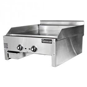 Connerton - Gas Griddle, Countertop, 36x22x1 Steel Griddle Plate with 3 Thermostatic Controls, 66,00