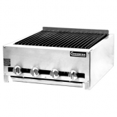 Connerton - Gas Charbroiler, Countertop, 24&quot; with Cast Iron Radiants and Top Grates, Manual Controls
