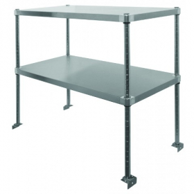 GSW - Double Over Shelf, 36x48x15.25 Adjustable Stainless Steel