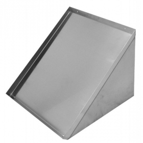 GSW - Wall Mount Shelf for Glass Rack, Slanted 24x22 Stainless Steel
