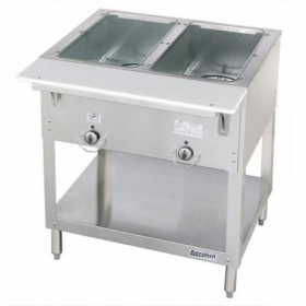 Duke - Aerohot Steam Table with 2 Wells, Electric, 30.38x22.44x34 Stainless Steel