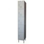 GSW - Lockers, 5 Door Premium Steel, 12x16x77