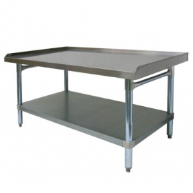 GSW - Equipment Stand, 30.5x60.5x24 All Galvanized with 1&quot; Upturn on 3 Sides
