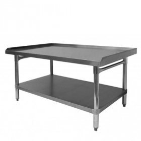 GSW - Equipment Stand, Premium 30.5x48.5x24 Stainless Steel with 1&quot; Upturn on 3 Sides