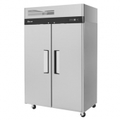 Turbo Air - Freezer, 2 Solid Doors with 6 Shelves, 42.1 cu. ft., 51.75x30.75x78 Stainless Steel, eac