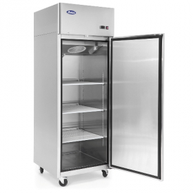 Atosa - Upright Freezer, 1 Solid Swing Door Top Mount with 3 Shelves and 4 Castors, 21.4 Cu Ft, 28.7