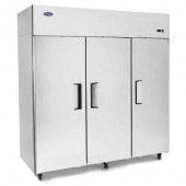 Atosa - Freezer, 3 Solid Door Top Mount with 9 Shelves and 4 Castors, 69.2 Cu Ft, 77.8x33.3x82.9 Sta