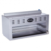 Royal Range - Cheesemelter Broiler, 60&quot; with 2 Burners, Stainless Steel Front and Sides, 17.75&quot; Dept