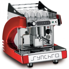 Rosito Bisani - Synchro One Group Espresso Machine, Semi-Automatic, Available Colors: Black, Red, Ch
