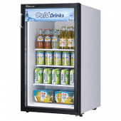 Turbo Air - Countertop Merchandiser Display Refrigerator with 3 Shelves and 1 Glass Swing Door, 4.7