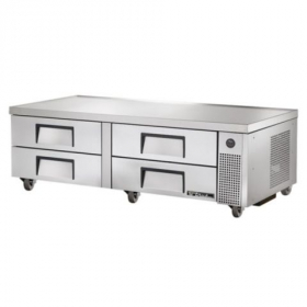 True - Refrigerated Chef Base, 4 Drawer Stainless Steel, 72.375x32.375x20.125